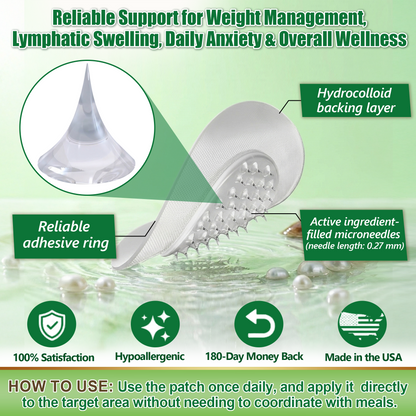 [2026 New & Upgraded: 80% OFF] ✅ DR.HONOR® Slimming Nano-Microneedle Patch, 5X Lipolytic Peptide Formula, Supports Body Contouring, Lymphatic Flow, Joint Comfort, Better Sleep & Focus