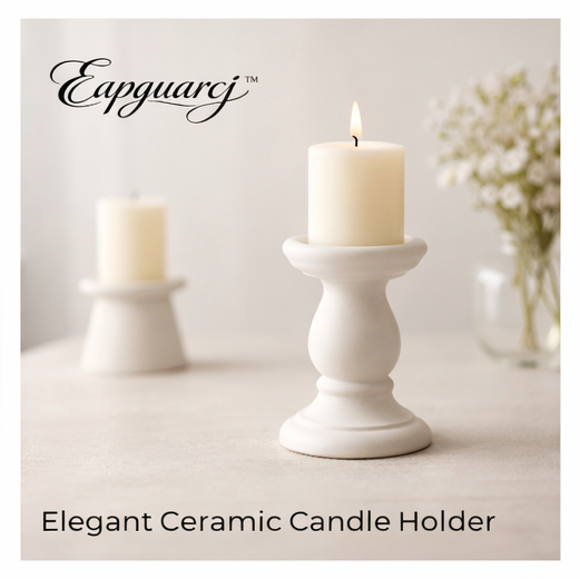 Eapguarcj™ Elegant Ceramic Candle Holder – Beautiful Accent for Any Room