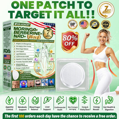 [2026 New & Upgraded: 80% OFF] ✅ DR.HONOR® Slimming Nano-Microneedle Patch, 5X Lipolytic Peptide Formula, Supports Body Contouring, Lymphatic Flow, Joint Comfort, Better Sleep & Focus
